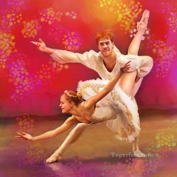 Dancing Ballet Painting - nude Ballet 31